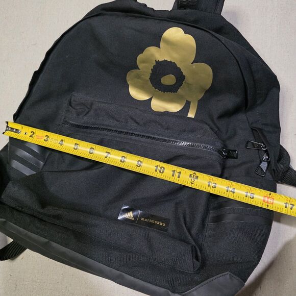 Adidas × Marimekko Backpack Black And Gold Rare Collaboration Prime Green - Picture 9 of 9